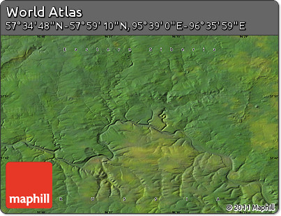 Satellite Map of the Area around 57° 46' 59" N, 96° 7' 30" E