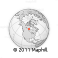 Outline Map of the Area around 57° 46' 59" N, 98° 31' 30" W, rectangular outline