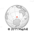 Outline Map of the Area around 57° 10' 28" S, 101° 13' 29" E, rectangular outline