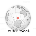 Outline Map of the Area around 57° 10' 28" S, 102° 4' 29" E, rectangular outline