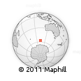 Outline Map of the Area around 57° 10' 28" S, 102° 55' 30" E, rectangular outline