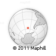 Outline Map of the Area around 57° 10' 28" S, 102° 46' 30" W, rectangular outline