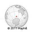 Outline Map of the Area around 57° 10' 28" S, 103° 46' 30" E, rectangular outline