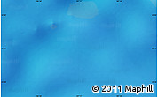 Shaded Relief Map of the area around 57° 10' 28" S, 107° 10' 30" E