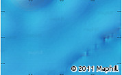 Shaded Relief Map of the area around 57° 10' 28" S, 108° 1' 30" E