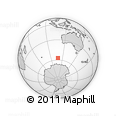 Outline Map of the Area around 57° 10' 28" S, 108° 1' 30" E, rectangular outline