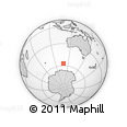 Outline Map of the Area around 57° 10' 28" S, 108° 52' 30" E, rectangular outline