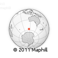 Outline Map of the Area around 57° 10' 28" S, 114° 49' 29" E, rectangular outline
