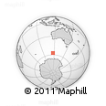 Outline Map of the Area around 57° 10' 28" S, 116° 31' 30" E, rectangular outline