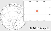 Blank Location Map of the area around 57° 10' 28" S, 117° 22' 30" E