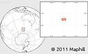 Blank Location Map of the area around 57° 10' 28" S, 118° 13' 29" E