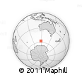 Outline Map of the Area around 57° 10' 28" S, 118° 13' 29" E, rectangular outline