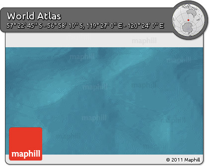 Satellite 3D Map of the Area around 57° 10' 28" S, 119° 55' 30" E