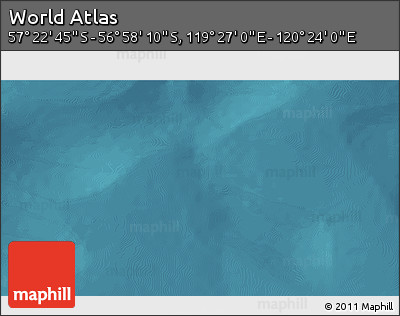 Satellite 3D Map of the Area around 57° 10' 28" S, 119° 55' 30" E
