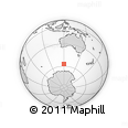 Outline Map of the Area around 57° 10' 28" S, 119° 55' 30" E, rectangular outline