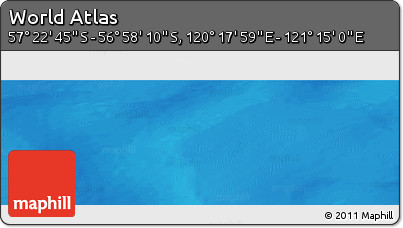 Physical Panoramic Map of the Area around 57° 10' 28" S, 120° 46' 30" E