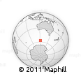 Outline Map of the Area around 57° 10' 28" S, 121° 37' 30" E, rectangular outline