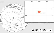 Blank Location Map of the area around 57° 10' 28" S, 122° 28' 29" E