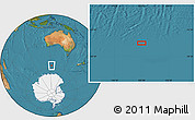 Satellite Location Map of the area around 57° 10' 28" S, 122° 28' 29" E