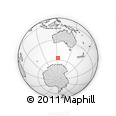 Outline Map of the Area around 57° 10' 28" S, 122° 28' 29" E, rectangular outline
