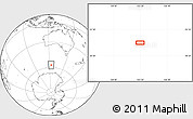 Blank Location Map of the area around 57° 10' 28" S, 123° 19' 29" E