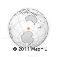 Outline Map of the Area around 57° 10' 28" S, 123° 19' 29" E, rectangular outline