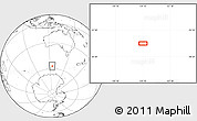 Blank Location Map of the area around 57° 10' 28" S, 124° 10' 30" E