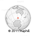 Outline Map of the Area around 57° 10' 28" S, 124° 10' 30" E, rectangular outline