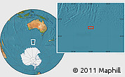 Satellite Location Map of the area around 57° 10' 28" S, 125° 1' 30" E
