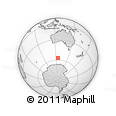 Outline Map of the Area around 57° 10' 28" S, 125° 1' 30" E, rectangular outline