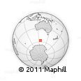 Outline Map of the Area around 57° 10' 28" S, 125° 52' 30" E, rectangular outline