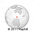 Outline Map of the Area around 57° 10' 28" S, 126° 43' 29" E, rectangular outline