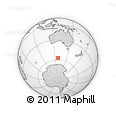 Outline Map of the Area around 57° 10' 28" S, 127° 34' 30" E, rectangular outline