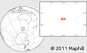 Blank Location Map of the area around 57° 10' 28" S, 128° 25' 30" E
