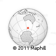 Outline Map of the Area around 57° 10' 28" S, 128° 25' 30" E, rectangular outline