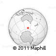 Outline Map of the Area around 57° 10' 28" S, 136° 55' 30" E, rectangular outline