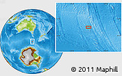 Physical Location Map of the area around 57° 10' 28" S, 146° 16' 30" E