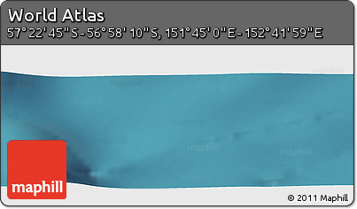 Satellite Panoramic Map of the Area around 57° 10' 28" S, 152° 13' 29" E