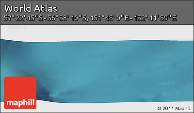 Satellite Panoramic Map of the Area around 57° 10' 28" S, 152° 13' 29" E