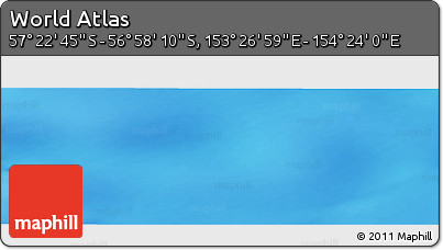 Physical Panoramic Map of the Area around 57° 10' 28" S, 153° 55' 30" E