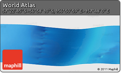 Physical Panoramic Map of the Area around 57° 10' 28" S, 157° 19' 29" E