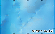 Physical Map of the area around 57° 10' 28" S, 158° 10' 30" E