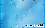 Shaded Relief Map of the area around 57° 10' 28" S, 158° 10' 30" E