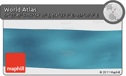Satellite Panoramic Map of the Area around 57° 10' 28" S, 159° 1' 30" E