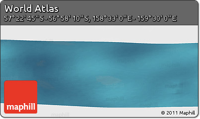 Satellite Panoramic Map of the Area around 57° 10' 28" S, 159° 1' 30" E