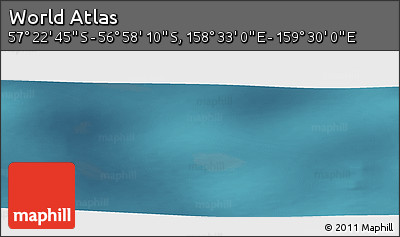 Satellite Panoramic Map of the Area around 57° 10' 28" S, 159° 1' 30" E