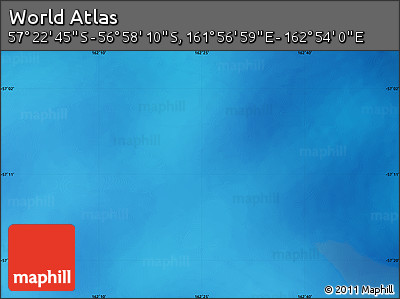Physical Map of the Area around 57° 10' 28" S, 162° 25' 30" E