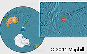 Satellite Location Map of the area around 57° 10' 28" S, 166° 40' 30" E