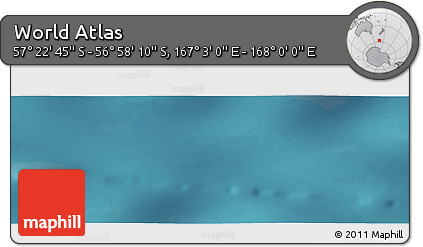 Satellite Panoramic Map of the Area around 57° 10' 28" S, 167° 31' 30" E