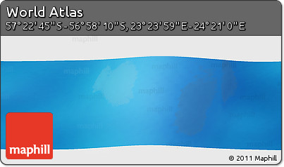 Physical Panoramic Map of the Area around 57° 10' 28" S, 23° 52' 30" E